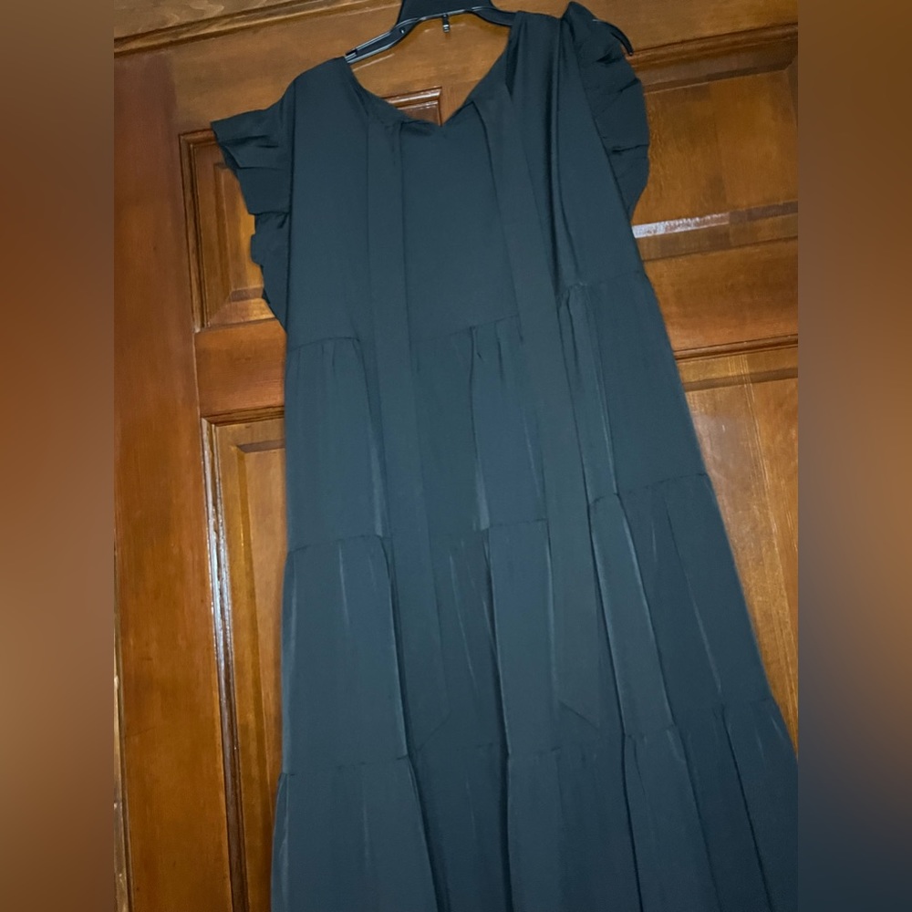 Black Tiered Dress XL